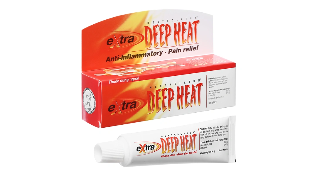Kem bôi Extra Deep Heat trị đau do thấp khớp, viêm khớp tuýp 30g - 