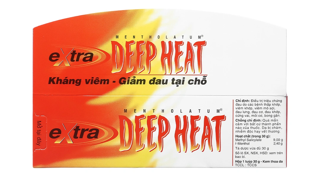 Kem bôi Extra Deep Heat trị đau do thấp khớp, viêm khớp tuýp 30g - 2