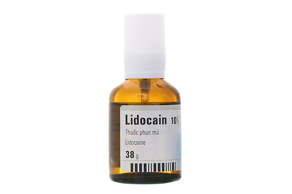 Thuốc phun mù Lidocain 10% Egis gây tê tại chỗ chai 38g - 4