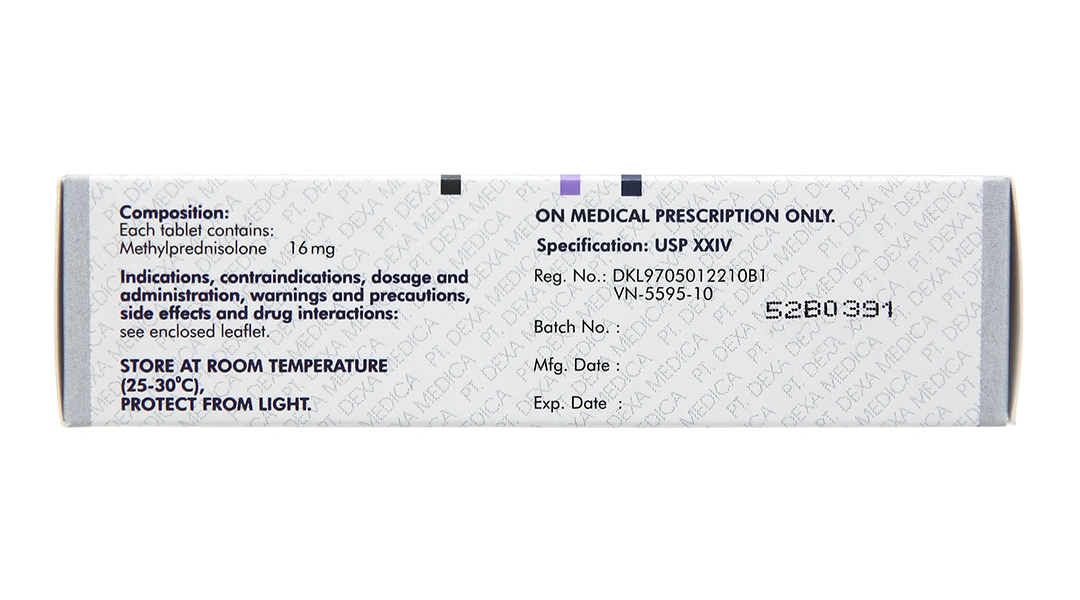 Medexa 16mg thuốc kháng viêm (5 vỉ x 6 viên) - 3