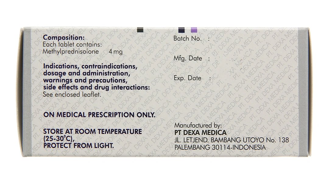Medexa 4mg thuốc kháng viêm, ức chế miễn dịch (10 vỉ x 10 viên) - 3