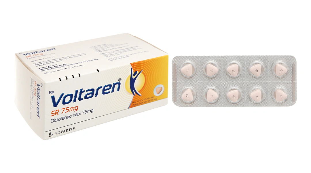 Voltaren SR 75mg giảm đau, kháng viêm xương khớp (10 vỉ x 10 viên) - 