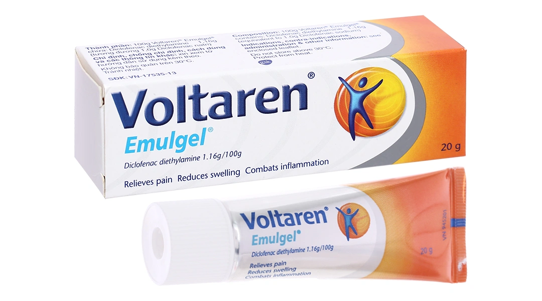 Gel bôi Voltaren Emulgel 1% giảm đau, kháng viêm xương khớp tuýp 20g - 11