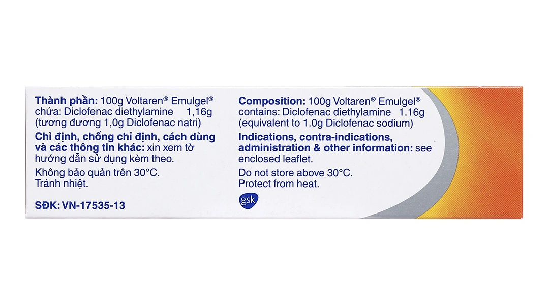 Gel bôi Voltaren Emulgel 1% giảm đau, kháng viêm xương khớp tuýp 20g - 14