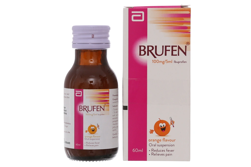 Hỗn dịch uống Brufen 100mg/5ml giảm đau, hạ sốt chai 60ml - 