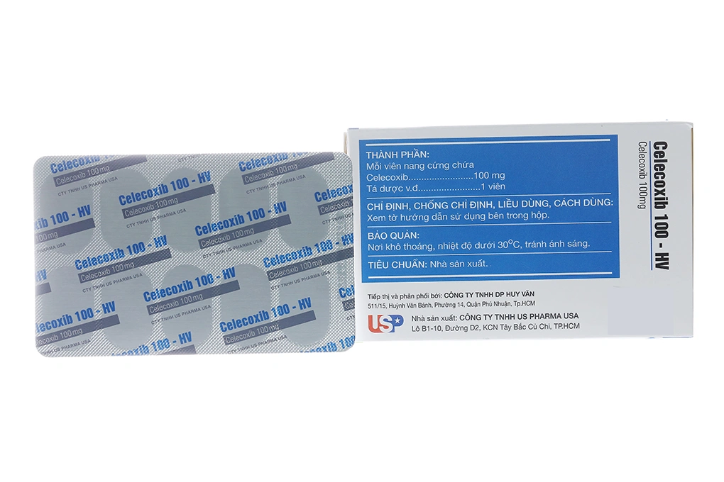 Celecoxib 100-HV giảm đau, kháng viêm xương khớp (10 vỉ x 10 viên) - 1
