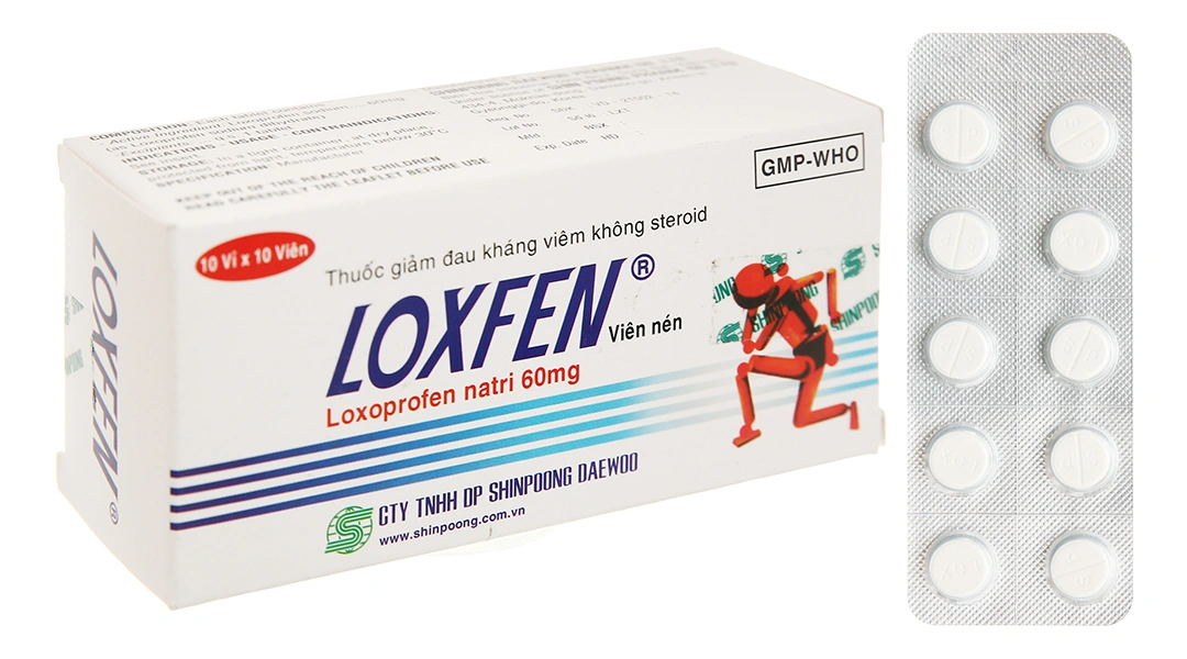 Loxfen 60mg giảm đau, kháng viêm xương khớp (10 vỉ x 10 viên) - 