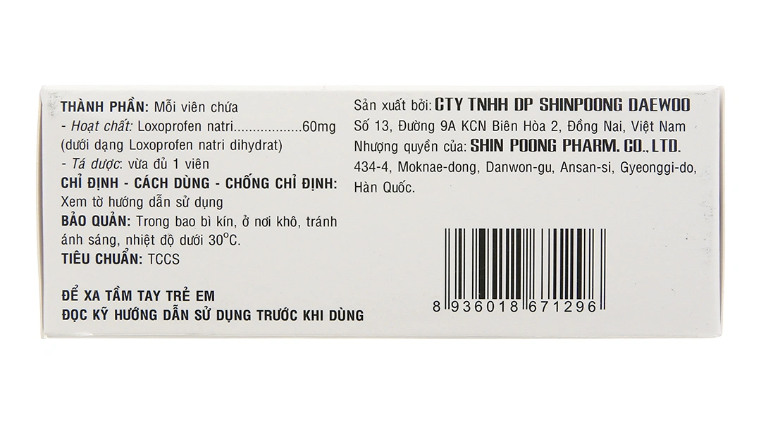 Loxfen 60mg giảm đau, kháng viêm xương khớp (10 vỉ x 10 viên) - 3