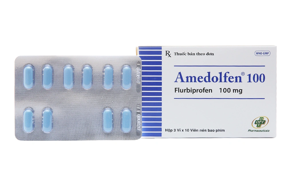Amedolfen 100mg giảm đau, hạ sốt (3 vỉ x 10 viên) - 1