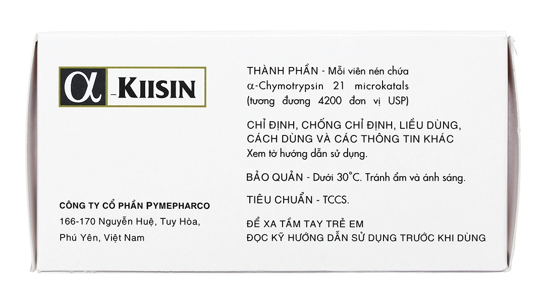 Alpha-Kiisin 4200 USP điều trị phù nề sau chấn thương (10 vỉ x 10 viên) - 2