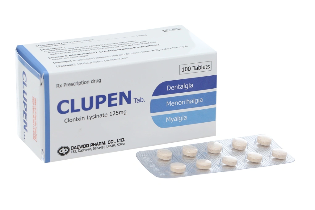 Clupen 125mg giảm đau, kháng viêm xương khớp (10 vỉ x 10 viên) - 