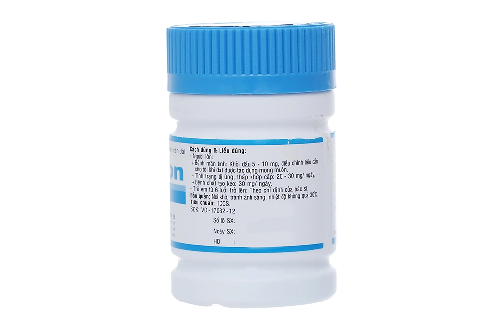 Prednison Uphace 5mg thuốc kháng viêm chai 200 viên - 2