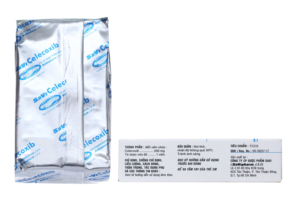 Savi Celecoxib 200mg giảm đau, kháng viêm xương khớp (2 vỉ x 10 viên) - 2