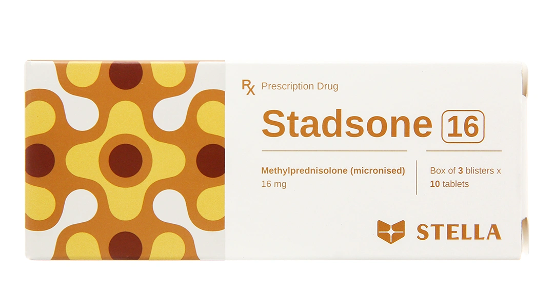 Stadsone 16 thuốc kháng viêm, ức chế miễn dịch (3 vỉ x 10 viên) - 1