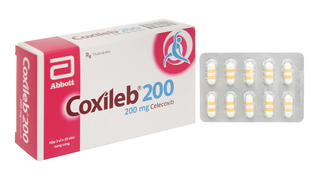 Coxileb 200 giảm đau, kháng viêm xương khớp (3 vỉ x 10 viên) - 
