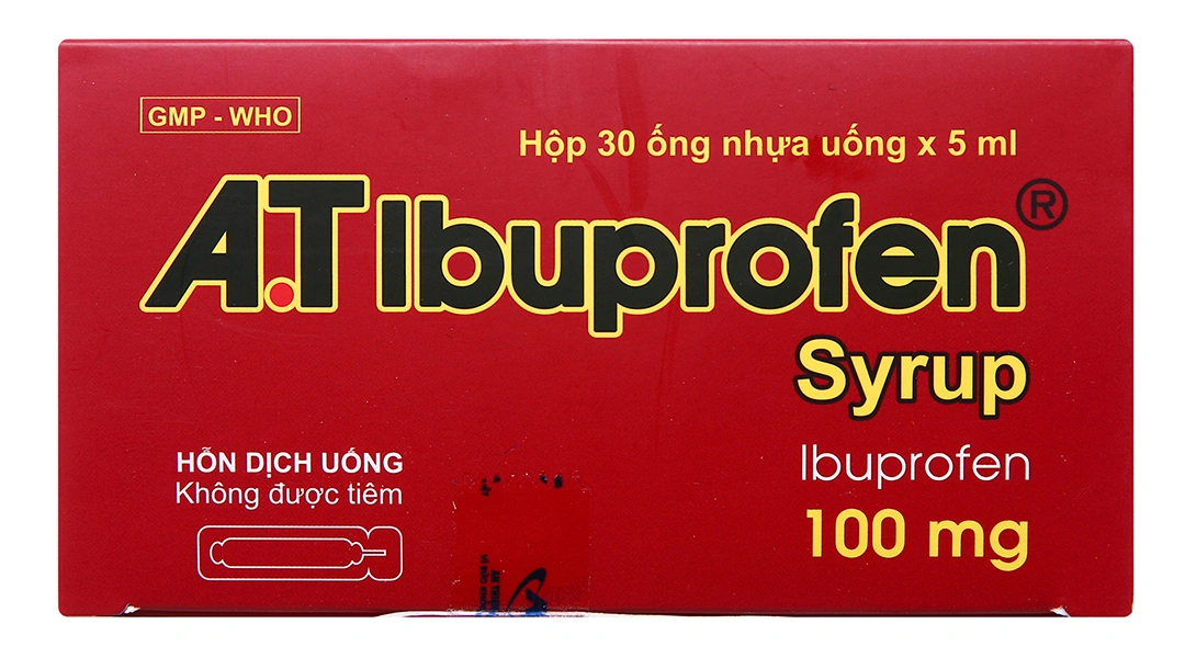 Hỗn dịch uống A.T Ibuprofen Syrup giảm đau, kháng viêm (30 ống x 5ml) - 6