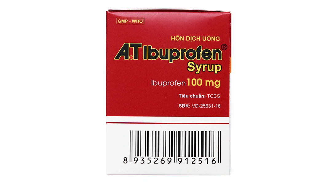 Hỗn dịch uống A.T Ibuprofen Syrup giảm đau, kháng viêm (30 ống x 5ml) - 7