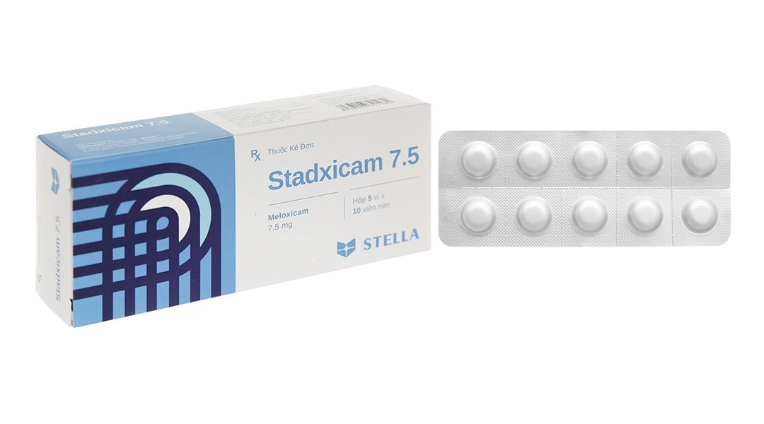 Stadxicam 7.5 trị viêm khớp dạng thấp (5 vỉ x 10 viên) - 