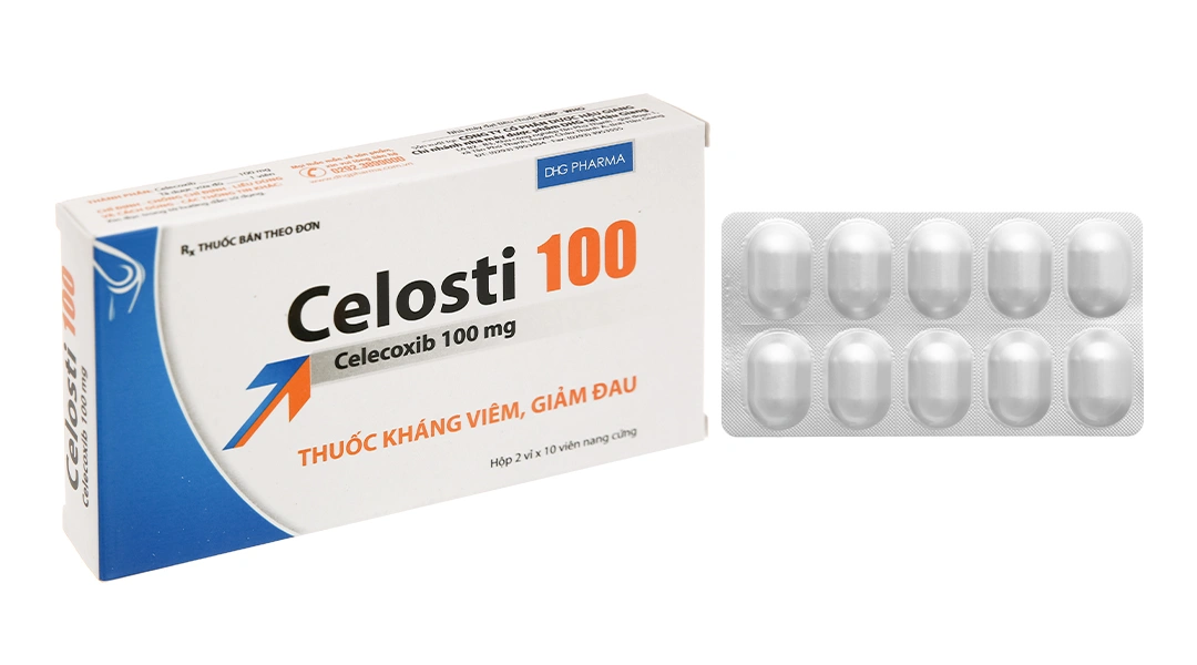 Celosti 100mg giảm đau, kháng viêm xương khớp (2 vỉ x 10 viên) - 
