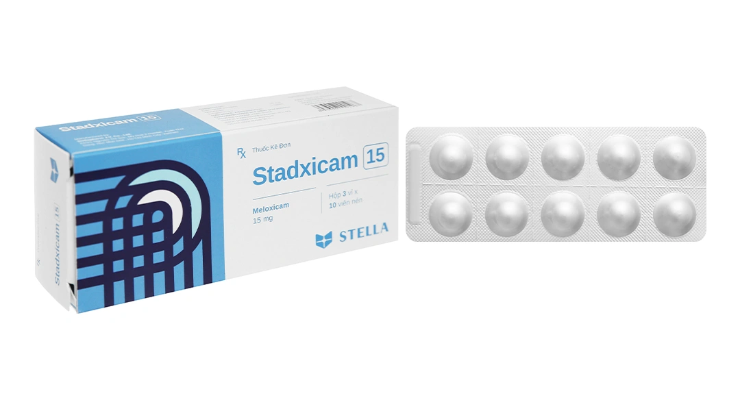 Stadxicam 15mg trị viêm xương khớp (3 vỉ x 10 viên) - 