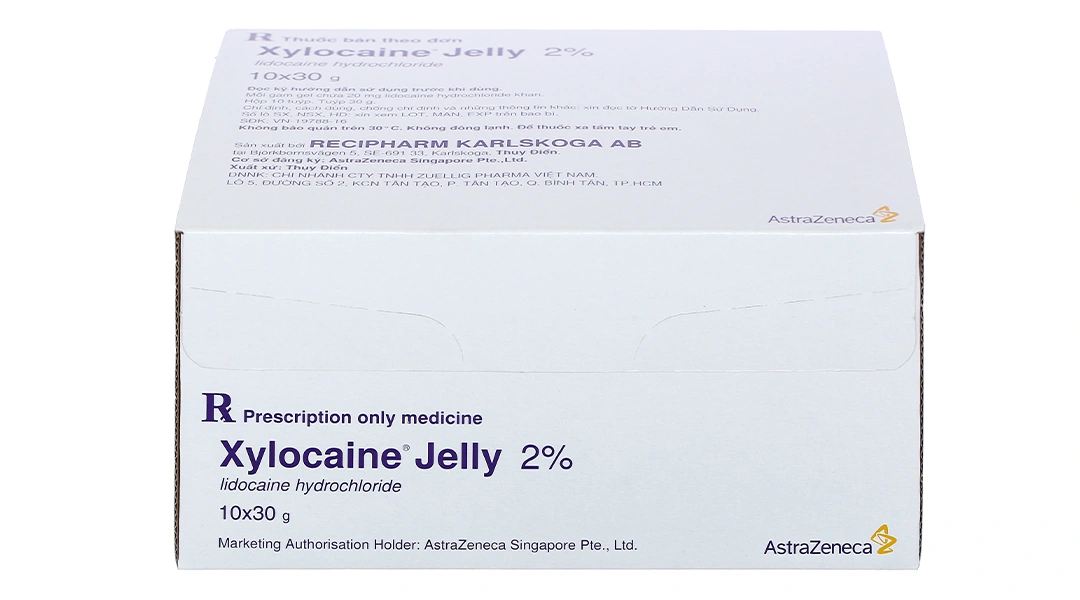 Gel bôi Xylocaine Jelly 2% gây tê, bôi trơn bề mặt tuýp 30g - 1