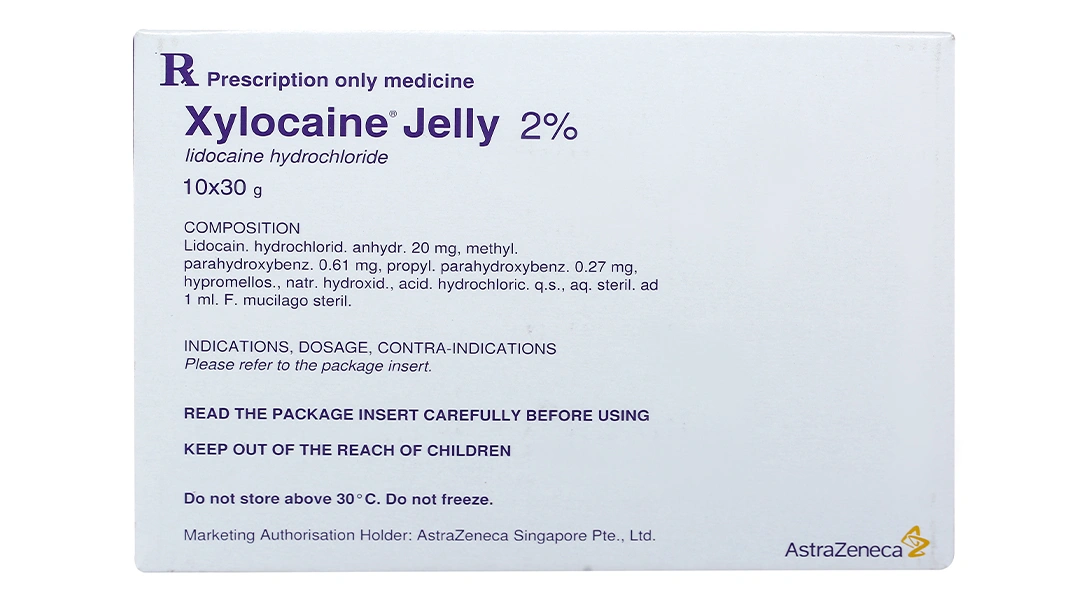 Gel bôi Xylocaine Jelly 2% gây tê, bôi trơn bề mặt tuýp 30g - 3