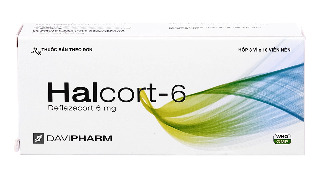 Halcort-6 thuốc kháng viêm, trị viêm khớp dạng thấp (3 vỉ x 10 viên) - 8