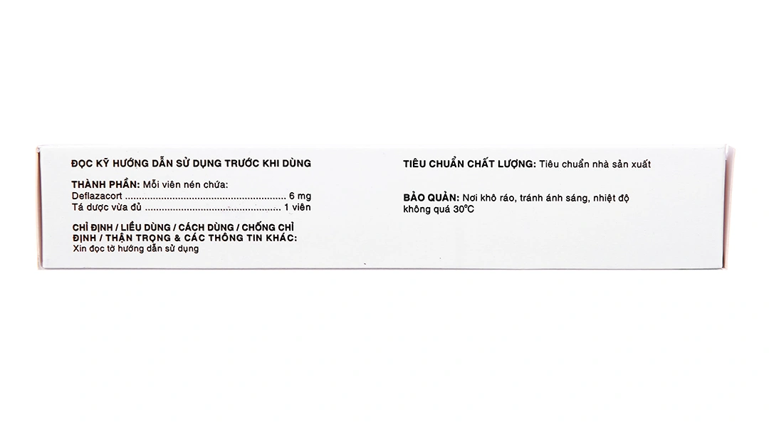 Halcort-6 thuốc kháng viêm, trị viêm khớp dạng thấp (3 vỉ x 10 viên) - 11