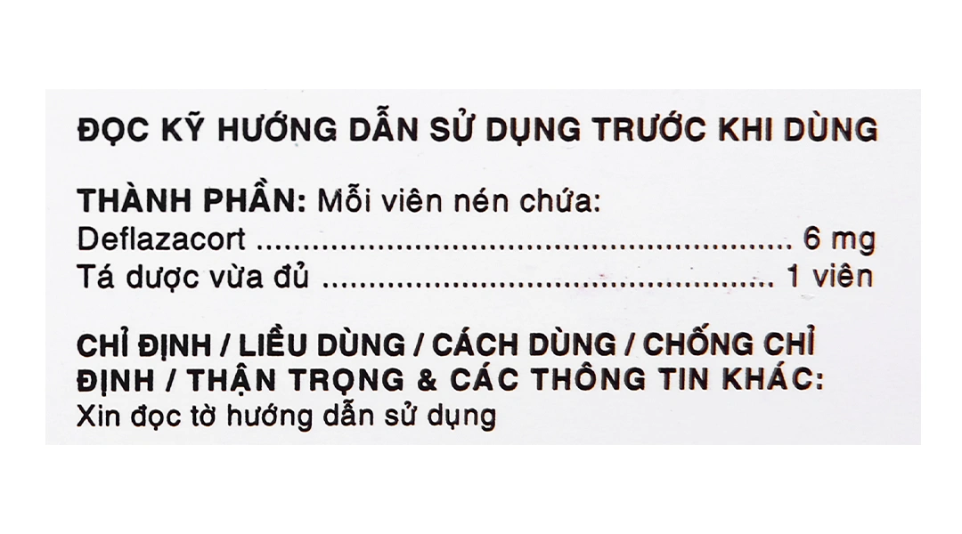 Halcort-6 thuốc kháng viêm, trị viêm khớp dạng thấp (3 vỉ x 10 viên) - 13