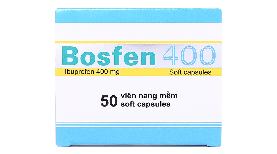 Bosfen 400 giảm đau, hạ sốt, kháng viêm 400mg (5 vỉ x 10 viên) - 4