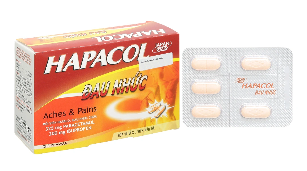 Hapacol Đau Nhức giảm đau, kháng viêm xương khớp (10 vỉ x 5 viên) - 