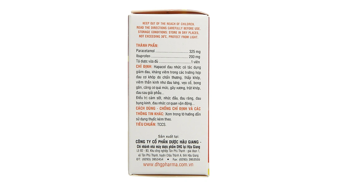 Hapacol Đau Nhức giảm đau, kháng viêm xương khớp (10 vỉ x 5 viên) - 2
