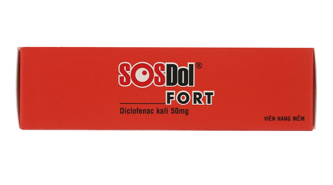 SOSDol Fort 50mg giảm đau, kháng viêm xương khớp, gout cấp (3 vỉ x 10 viên) - 3