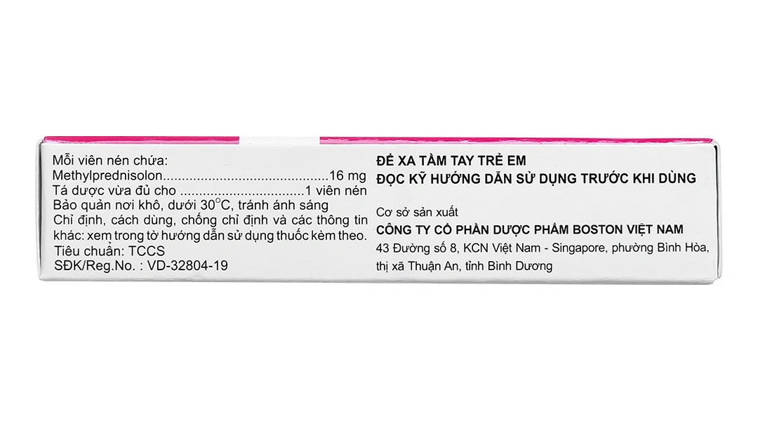 Methylboston 16 thuốc kháng viêm (3 vỉ x 10 viên) - 4