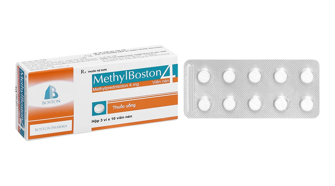 MethylBoston 4 thuốc kháng viêm (3 vỉ x 10 viên) - 