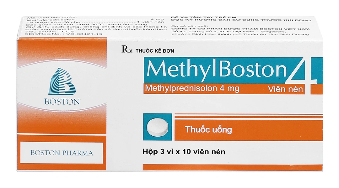 MethylBoston 4 thuốc kháng viêm (3 vỉ x 10 viên) - 1
