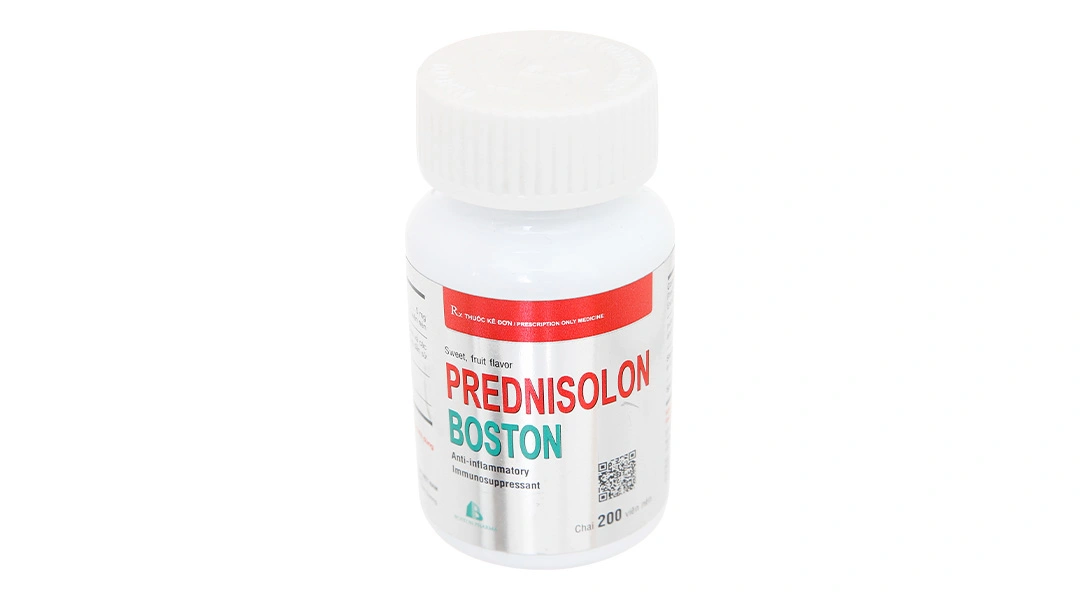 Prednisolon Boston 5mg trị các rối loạn viêm và dị ứng lọ 200 viên - 