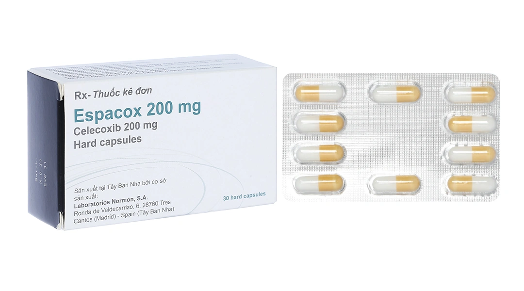 Espacox 200mg giảm đau, kháng viêm xương khớp (3 vỉ x 10 viên) - 