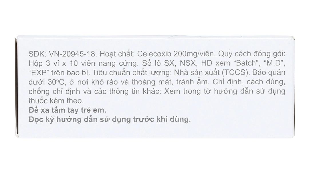 Espacox 200mg giảm đau, kháng viêm xương khớp (3 vỉ x 10 viên) - 4