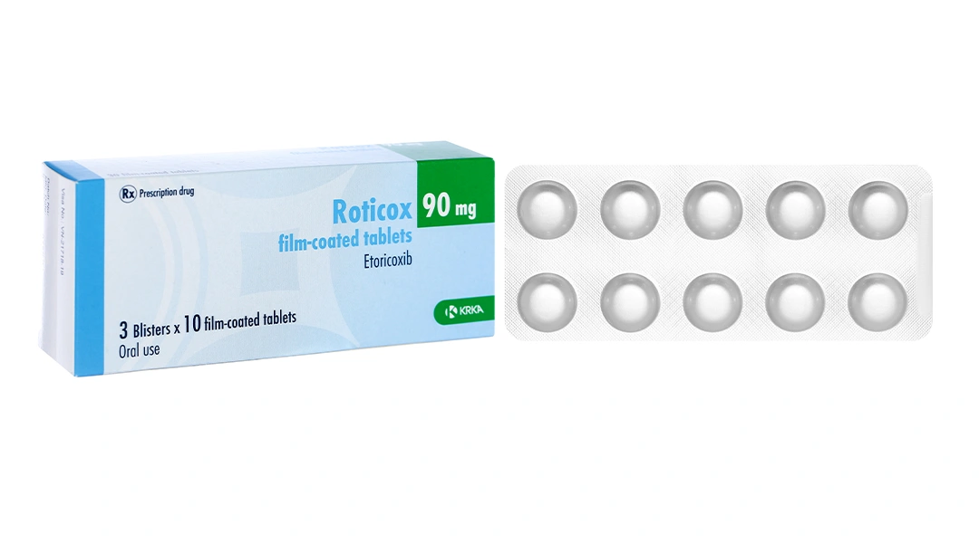 Roticox 90mg giảm đau, kháng viêm xương khớp (3 vỉ x 10 viên) - 