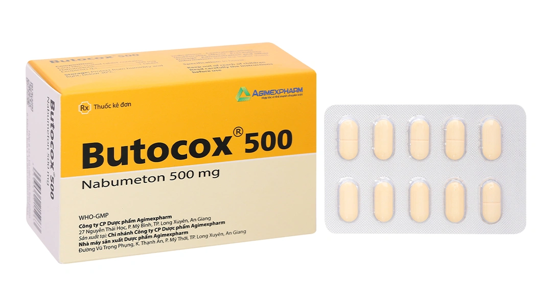 Butocox 500mg giảm đau, kháng viêm trong điều trị thoái hóa khớp (6 vỉ x 10 viên) - 