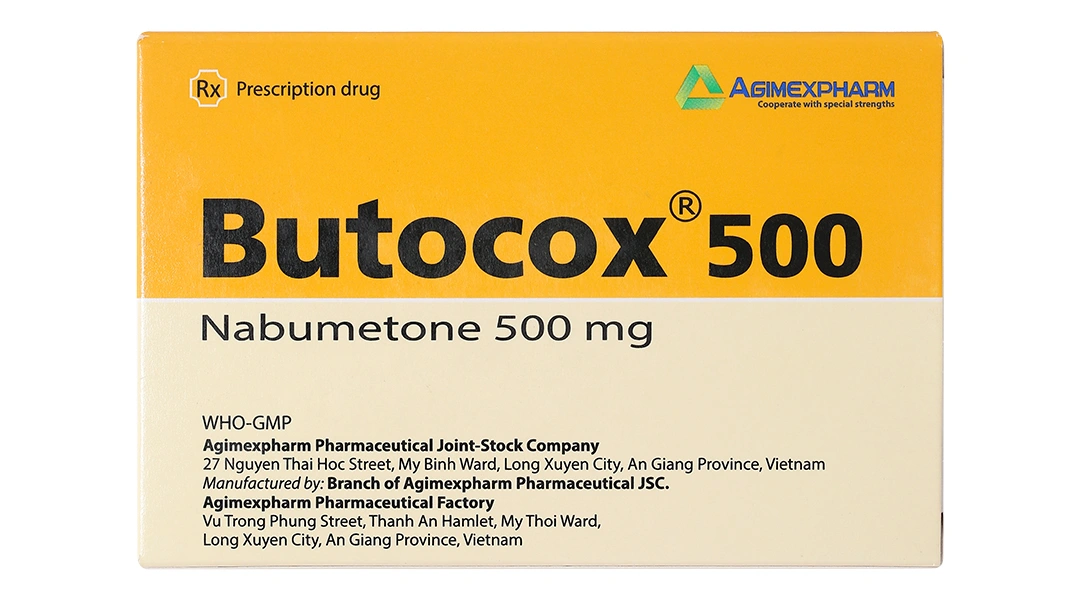 Butocox 500mg giảm đau, kháng viêm trong điều trị thoái hóa khớp (6 vỉ x 10 viên) - 1