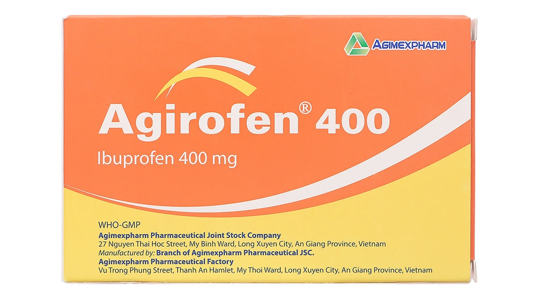 Agirofen 400mg giảm đau, chống viêm (3 vỉ x 10 viên) - 1