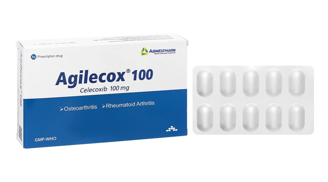 Agilecox 100 giảm đau và giảm viêm xương khớp, thoái hoá khớp (2 vỉ x 10 viên) - 