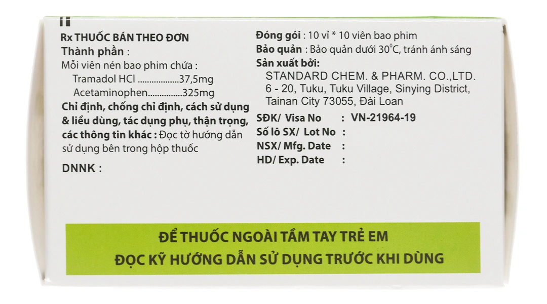 Utrahealth F.C Tablet trị các cơn đau trung bình đến nặng (10 vỉ x 10 viên) - 2