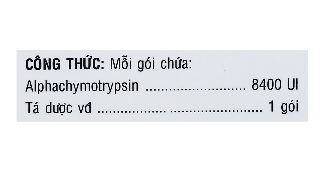 Thuốc bột Usaralphar 8400IU trị phù nề sau chấn thương (30 gói x 1g) - 5