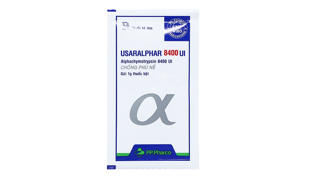 Thuốc bột Usaralphar 8400IU trị phù nề sau chấn thương (30 gói x 1g) - 6