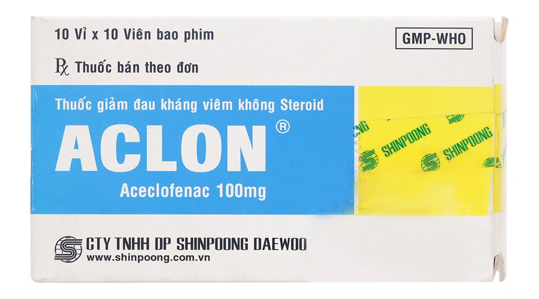 Aclon 100mg giảm đau và kháng viêm xương khớp (10 vỉ x 10 viên) - 1