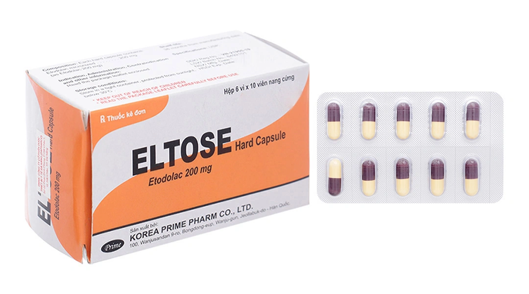 Eltose Hard Capsule 200mg giảm đau, kháng viêm xương khớp (6 vỉ x 10 viên) - 