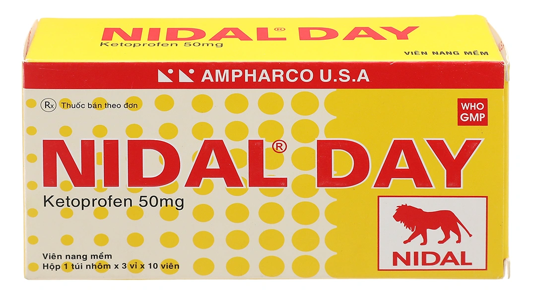 Nidal Day 50mg giảm đau, kháng viêm xương khớp (3 vỉ x 10 viên) - 1